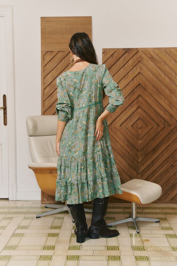Jaase Vestido midi Monday Verde