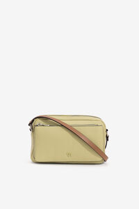 Cortefiel Crossbody bag with three compartments Yellow