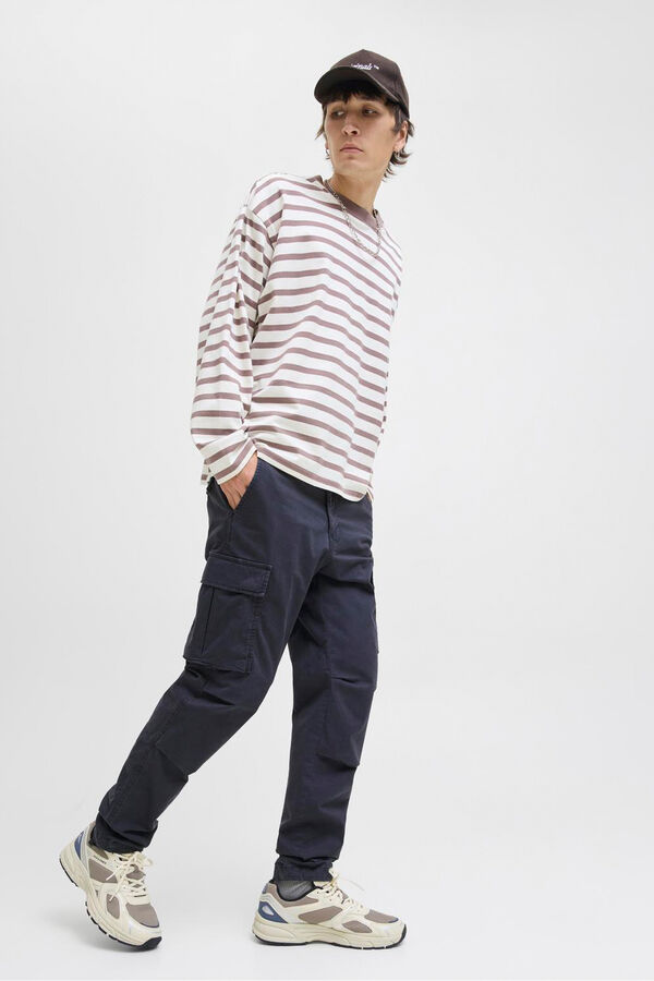 Jack & Jones Calça cargo de regular fit Cinzento