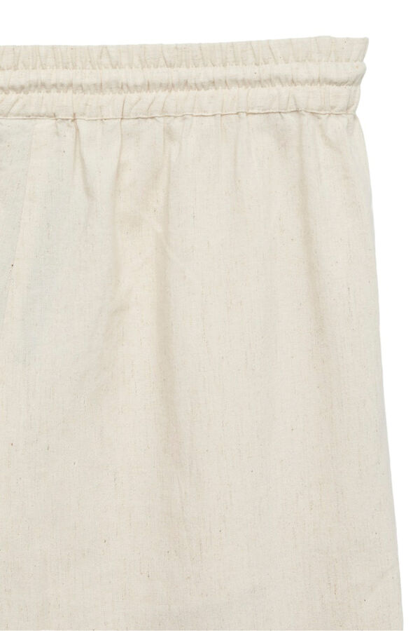 Vero Moda Calça comprida de linho estampado  Cinzento
