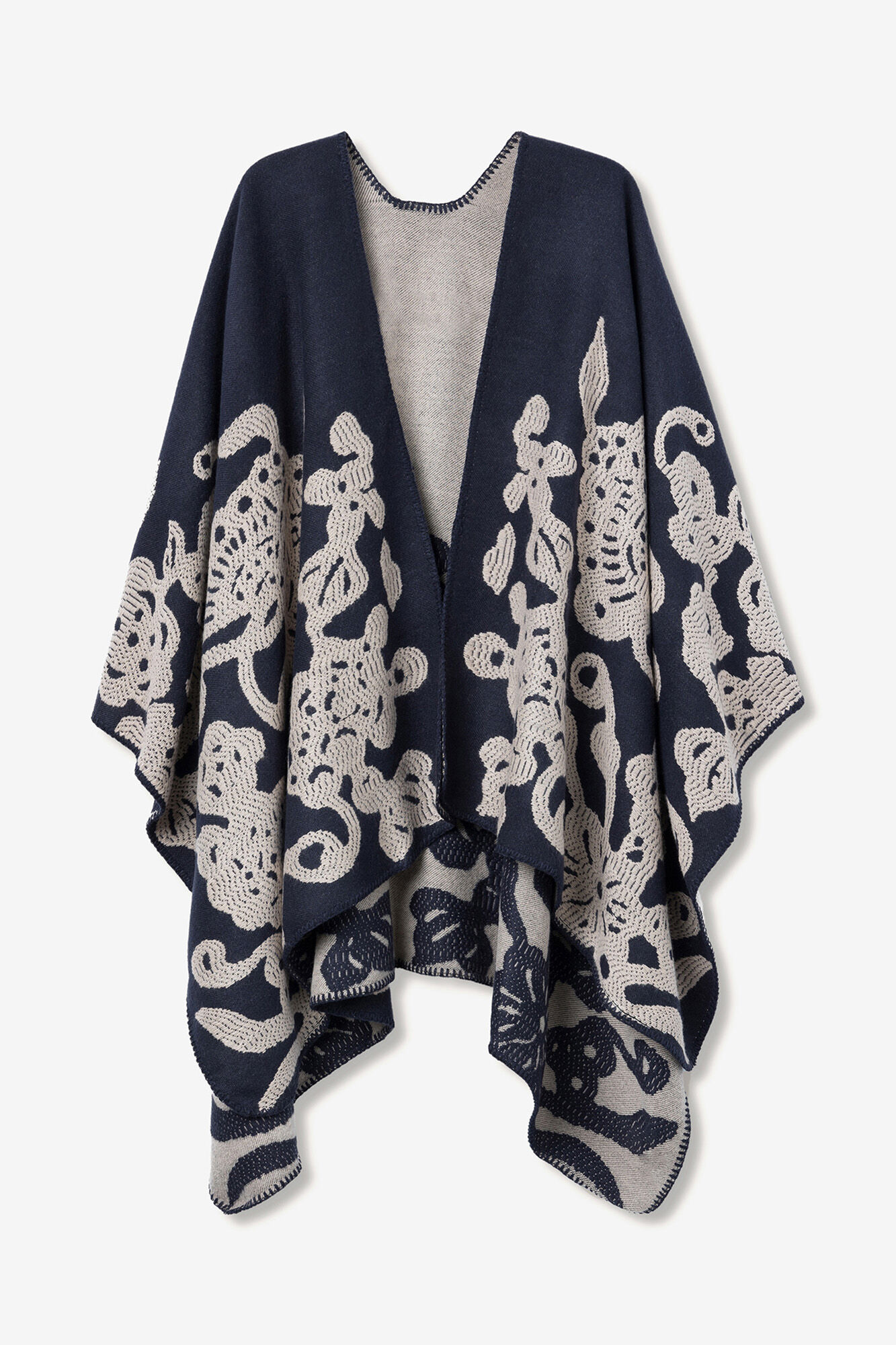 Vilanova Capa Bordada Bicolor