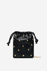 Cortefiel Mobile phone holder bag tacks Black