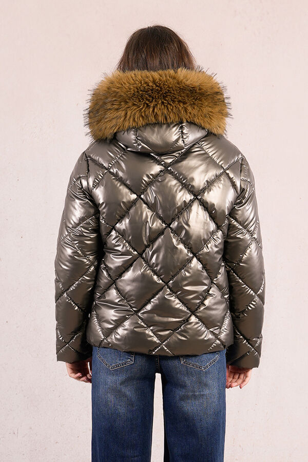 Molly Bracken Casaco acolchoada com capuz Verde