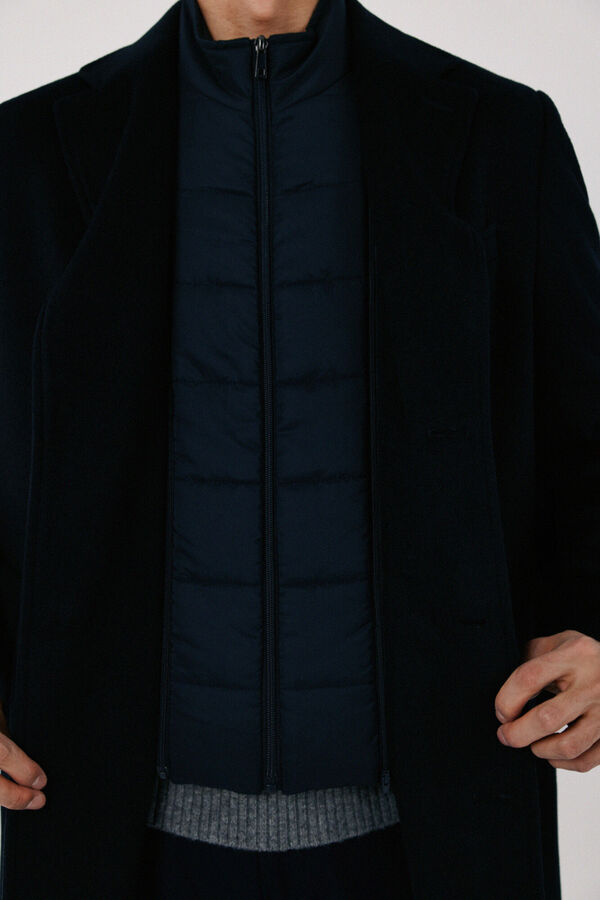 Cortefiel Coat removable lining Navy