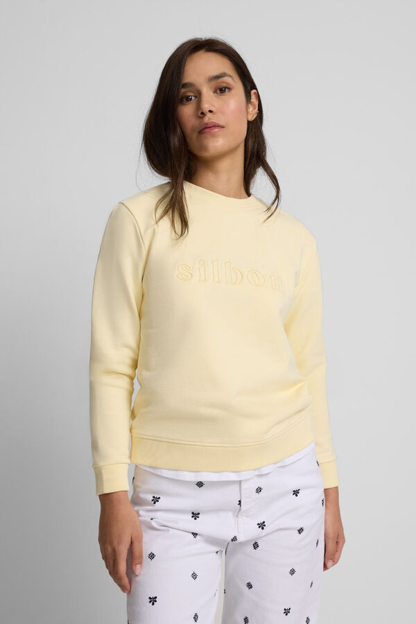 Silbon Sudadera bordado silbon Amarillo