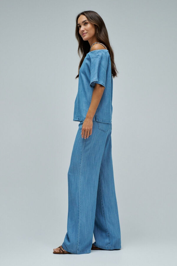 Salsa Jeans Blusa de ganga Azul