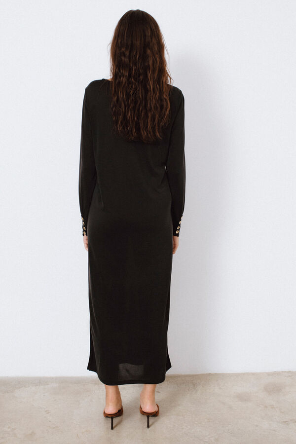 Vila Vestido midi Preto