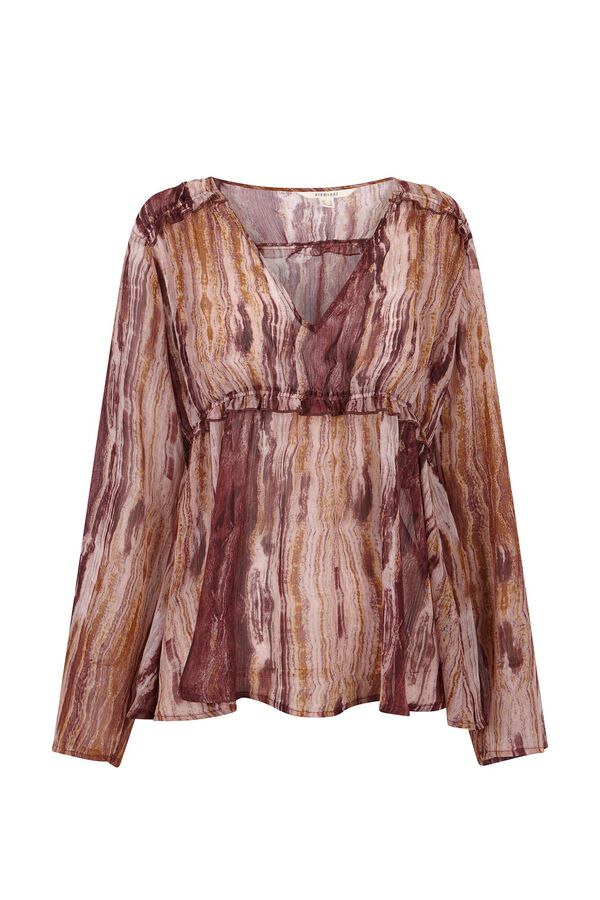 Slowlove Blusa asimetrica Multicolor