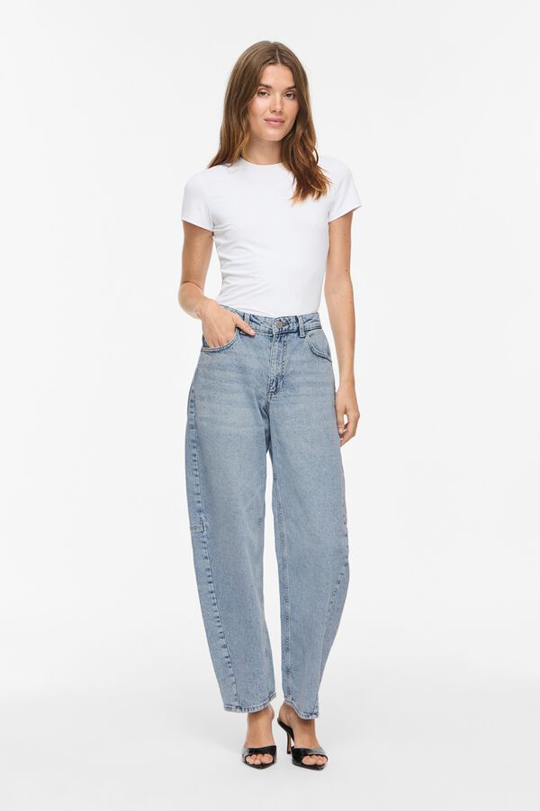 Vila Jeans barrel fit Azul