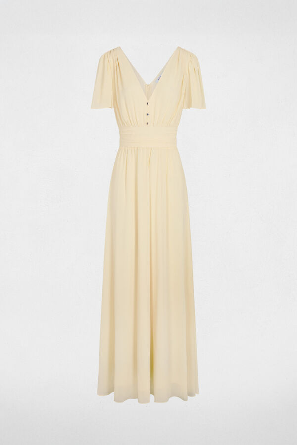 Morgan Vestido comprido fluido Amarelo