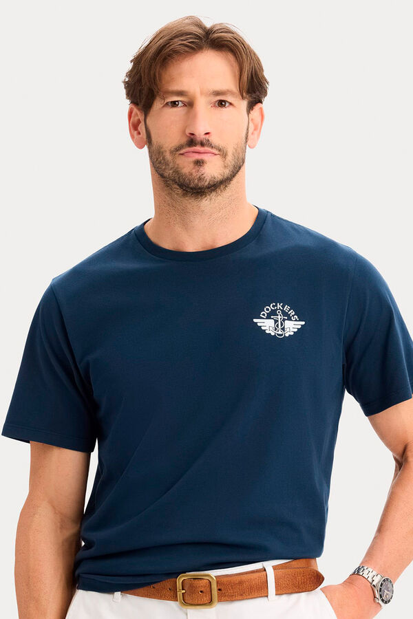 Dockers Printed regular fit T-shirt Blue