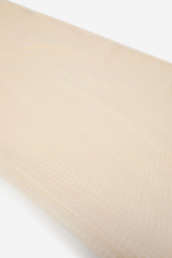 Cortefiel plain shiny scarf Beige