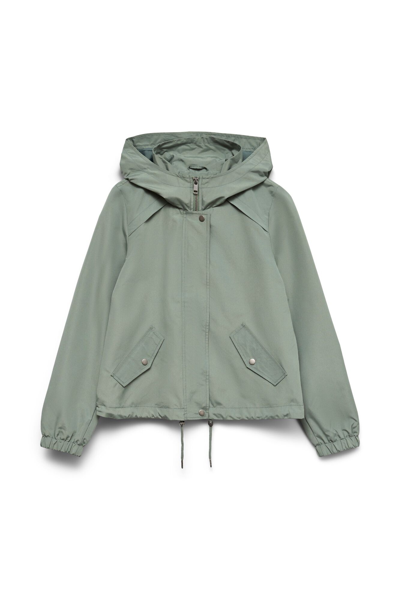 Vero Moda Parka curta com fecho-&eacute;clair oculto