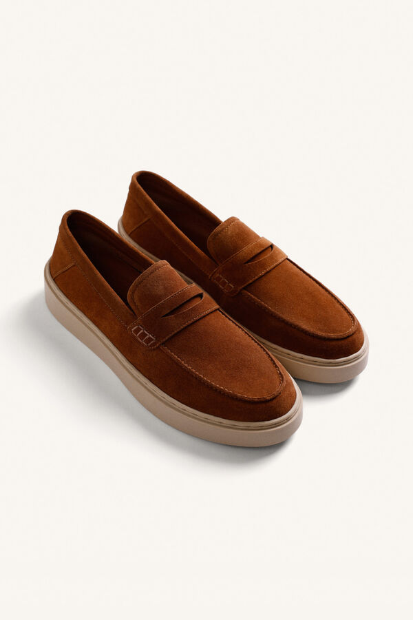 Gioseppo Mocassins de pele Castanho