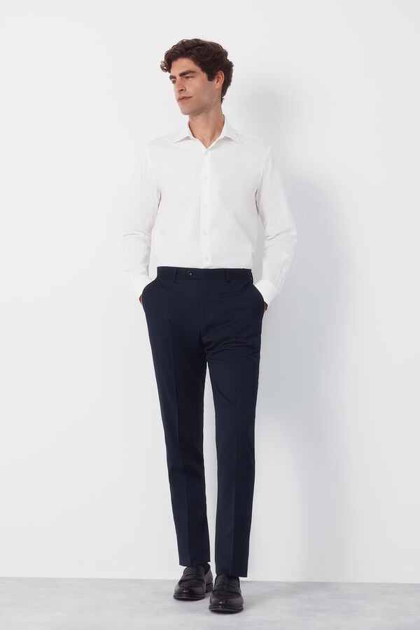 Cortefiel Plain coolmax pants Navy