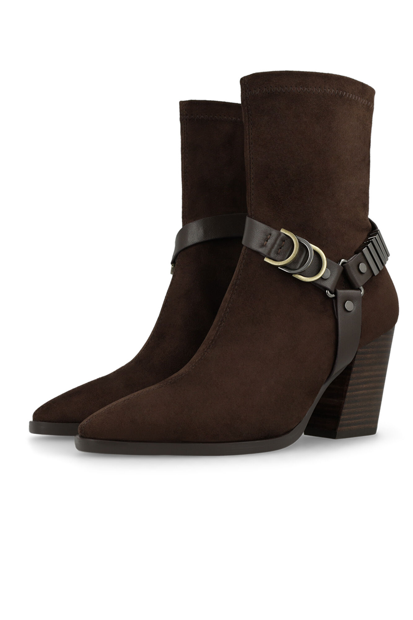 Lodi Metal ring cowboy ankle boots