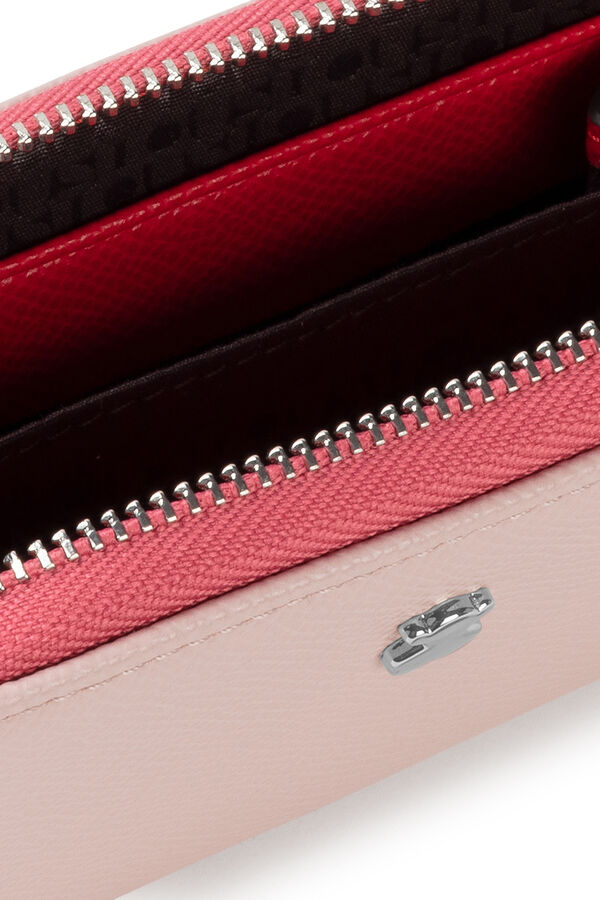 Cortefiel New Dubai Saffiano red purse Pink