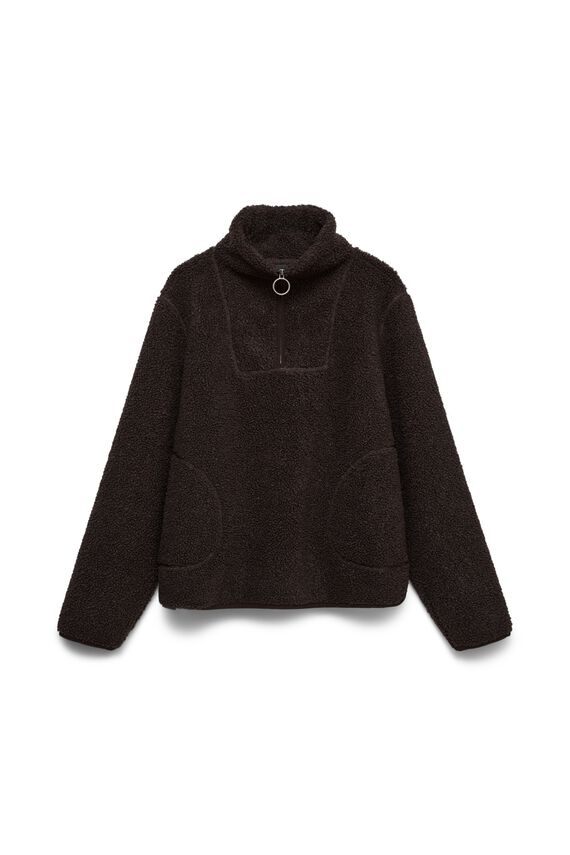 Chaqueta efecto borreguito