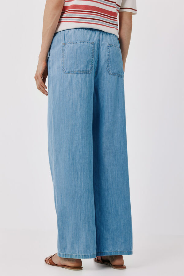 Cortefiel Chambray pyjama trousers Blue