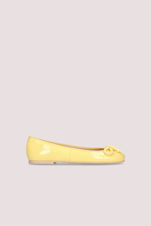 Cortefiel Low-cut ballet flat Yellow
