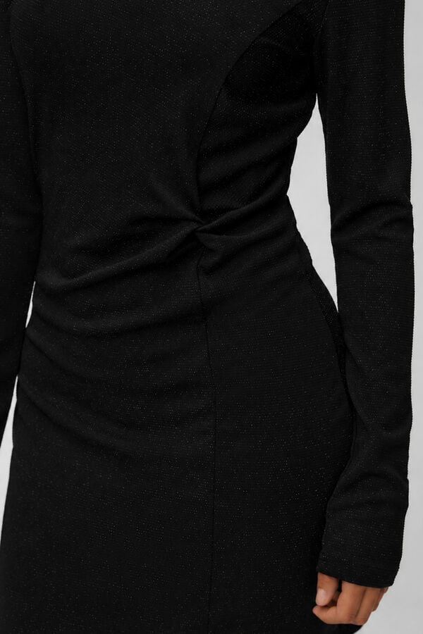 Vero Moda Shimmer short dress Black