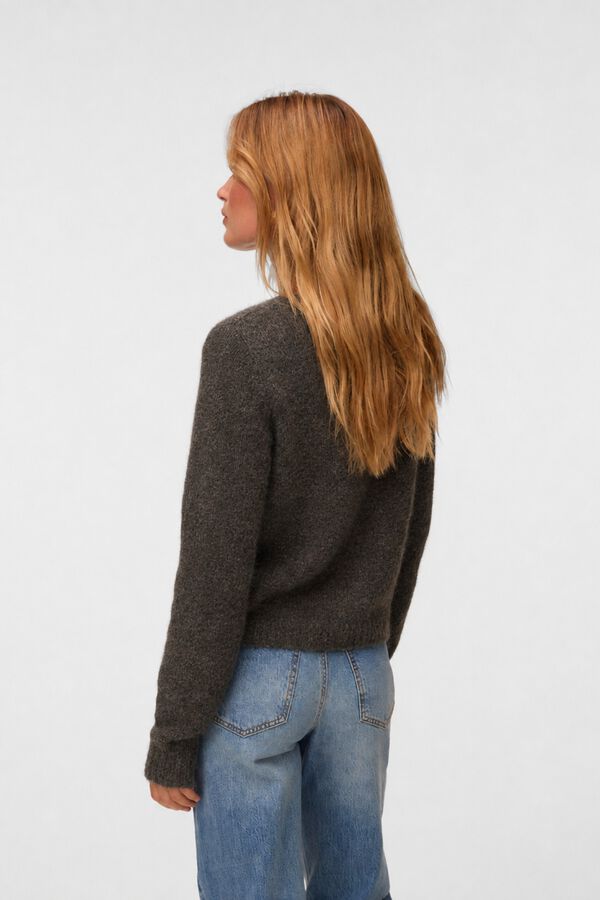 Vero Moda Camisola de malha fofa Castanho