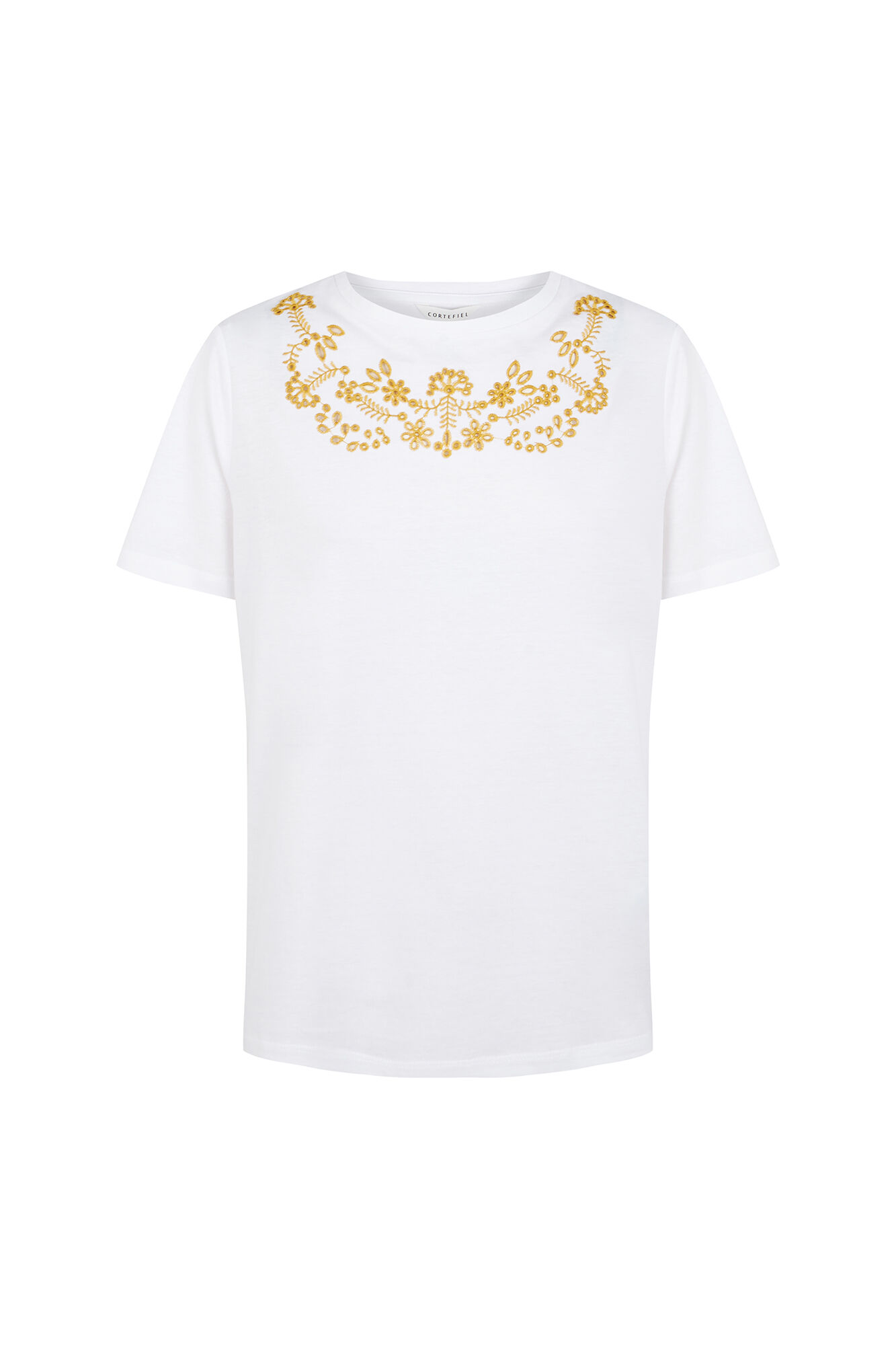 Cortefiel Camiseta bordado posicional