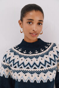 Cortefiel Camisola jacquard posicional.