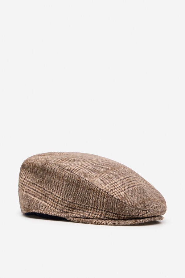 Cortefiel Classic fabric cap Camel