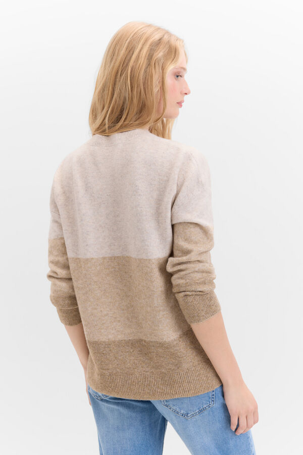 Cortefiel Soft feel jumper Beige