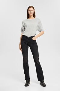 Cortefiel Mid waist bootcut jeans Grey