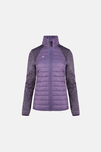 Cortefiel Combined jersey-knit fleece jacket with Mount-Loft padded front and back panels: Purple