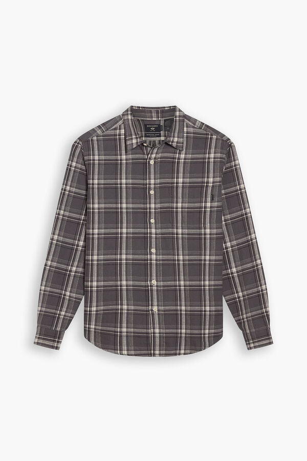 Dockers Camisa slim fit Castanho