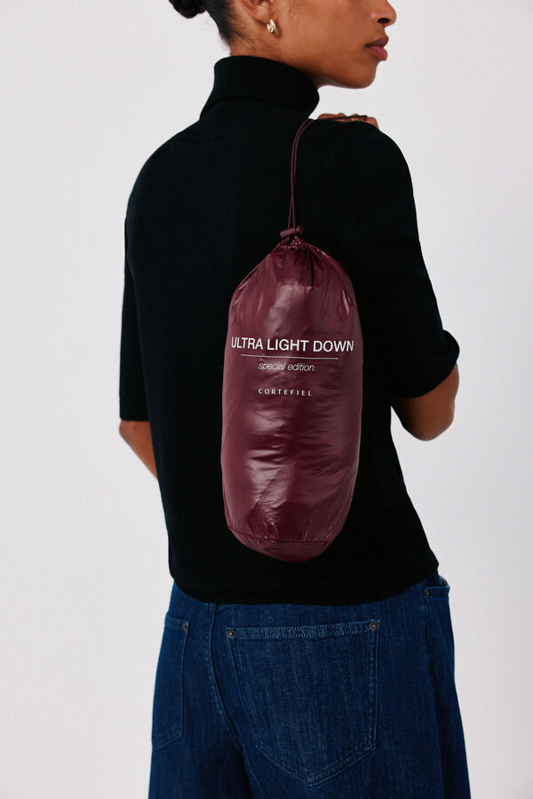 Cortefiel Reversible down puffer jacket Maroon