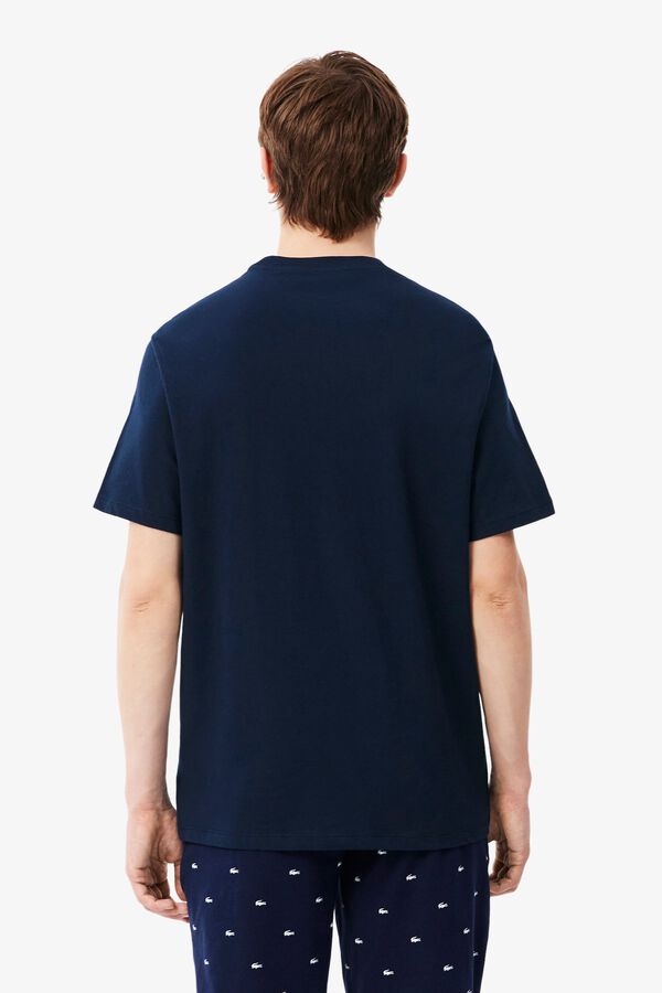 Lacoste T-shirt de manga curta estampada Azul