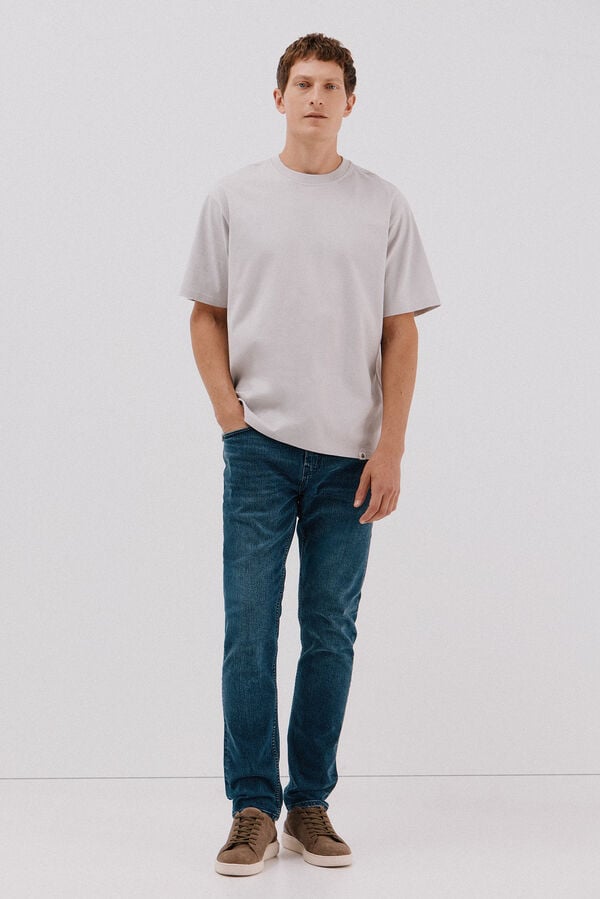 Cortefiel Slim fit jeans Blue