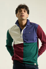 PuroEGO Patchwork polo shirt Green