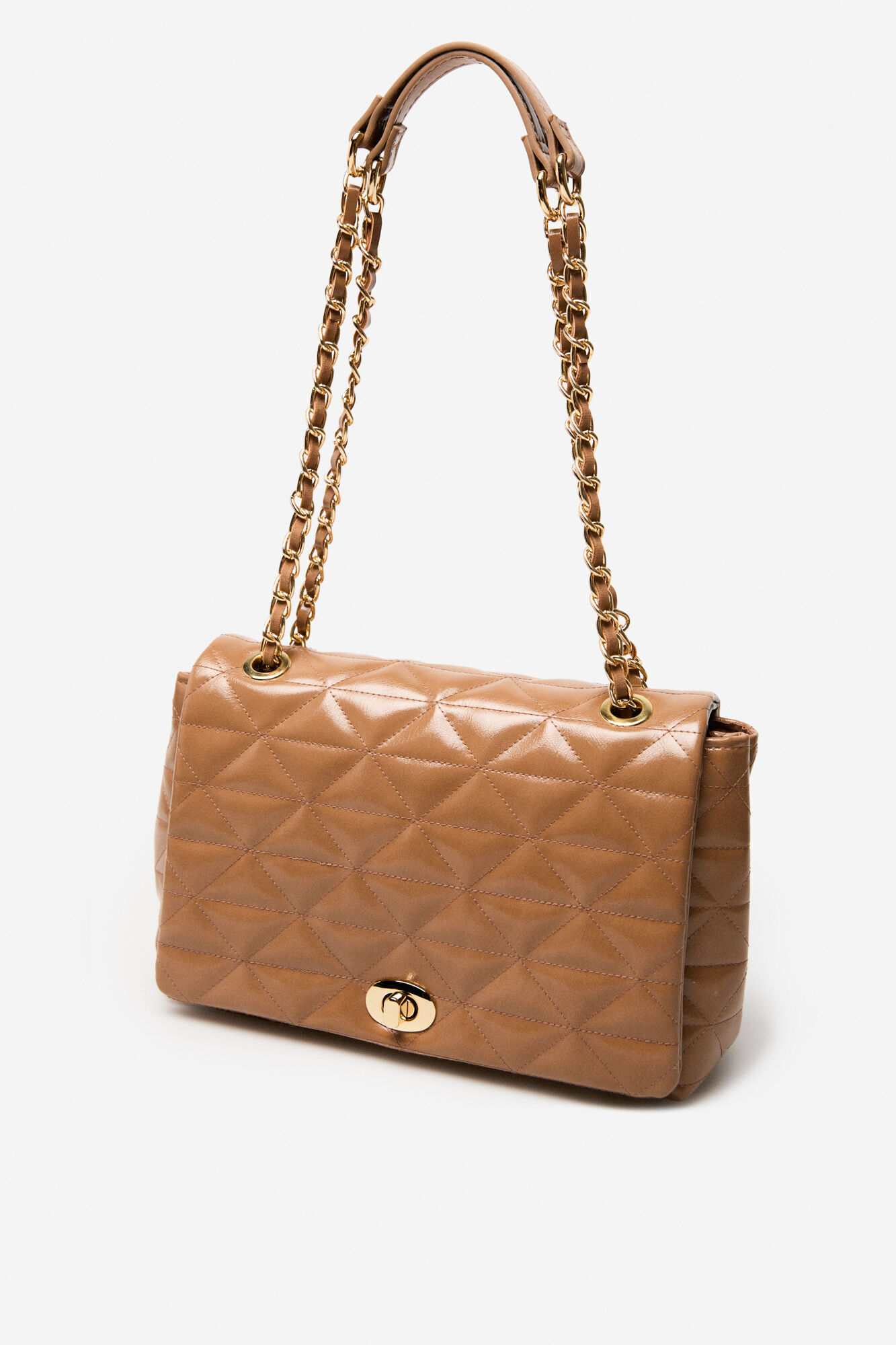 Chanel flap bag nude top