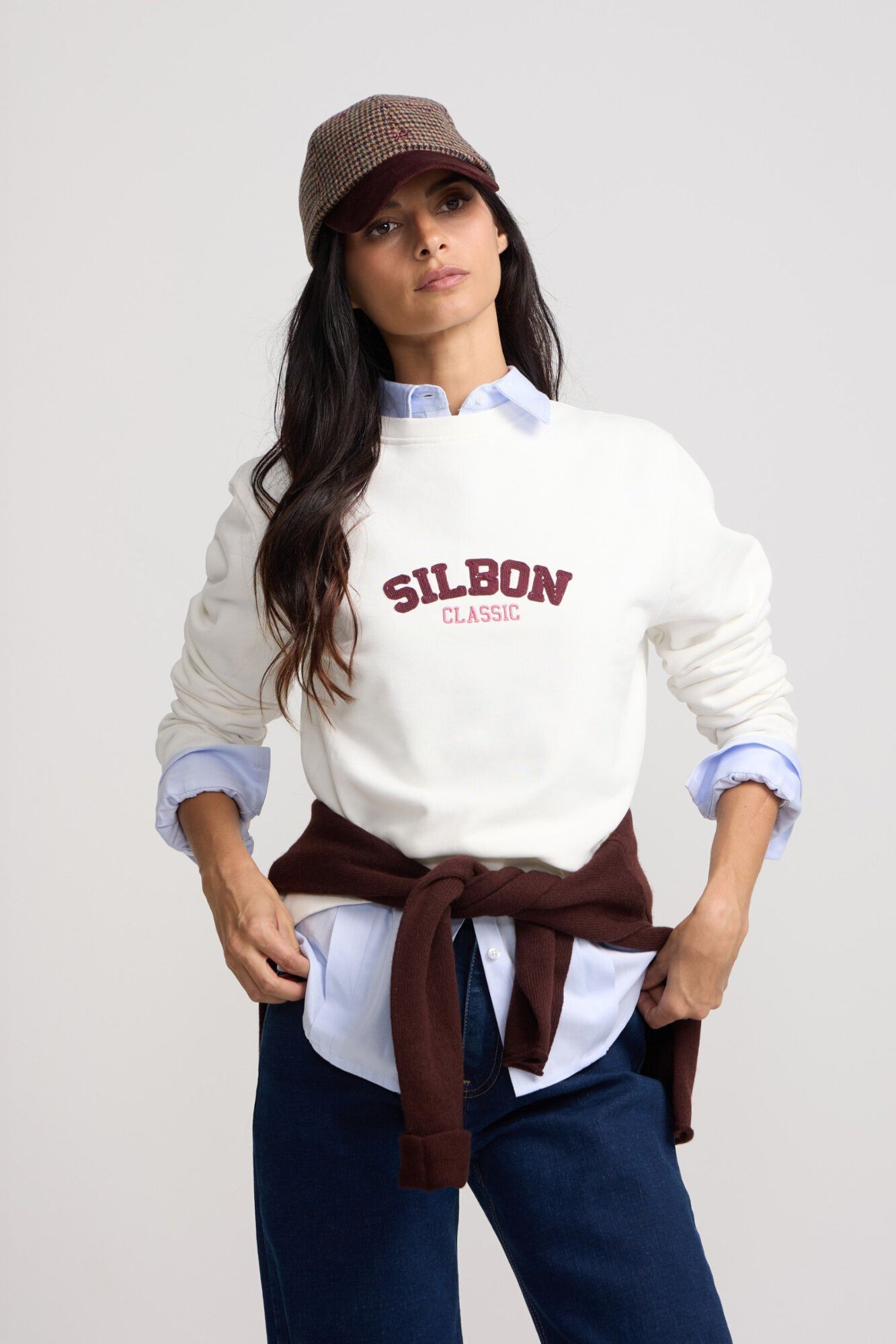 Silbon Sweatshirt mulher Silbon cl&aacute;ssica