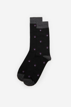 Cortefiel Micro design socks Black