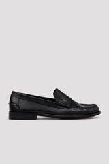 Cortefiel Mocas&iacute;n piel antifaz Negro