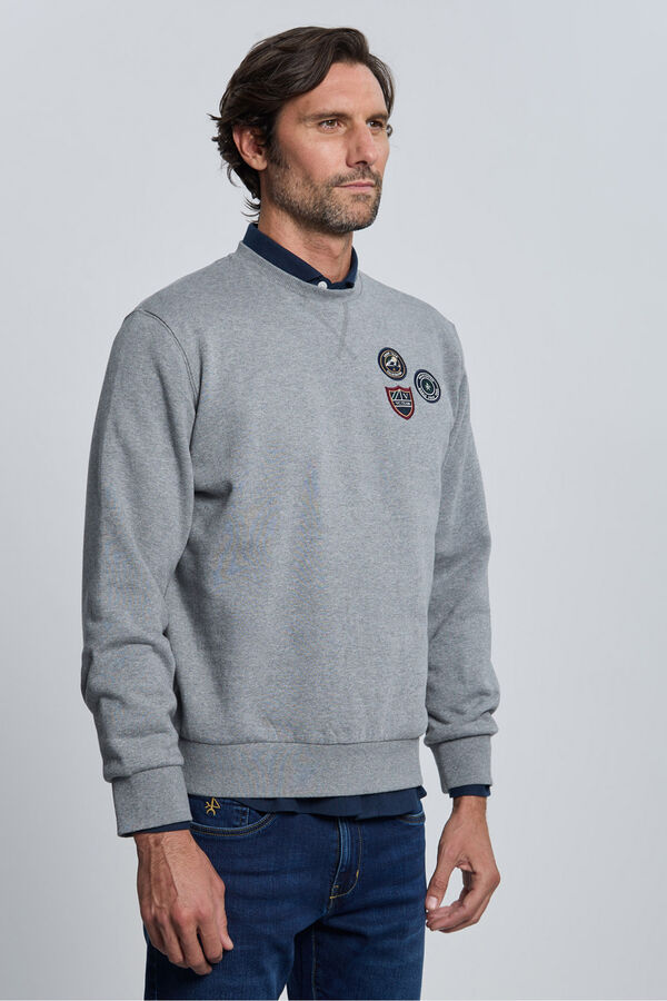Valecuatro Moletom cinza 3- sweatshirt Cinzento