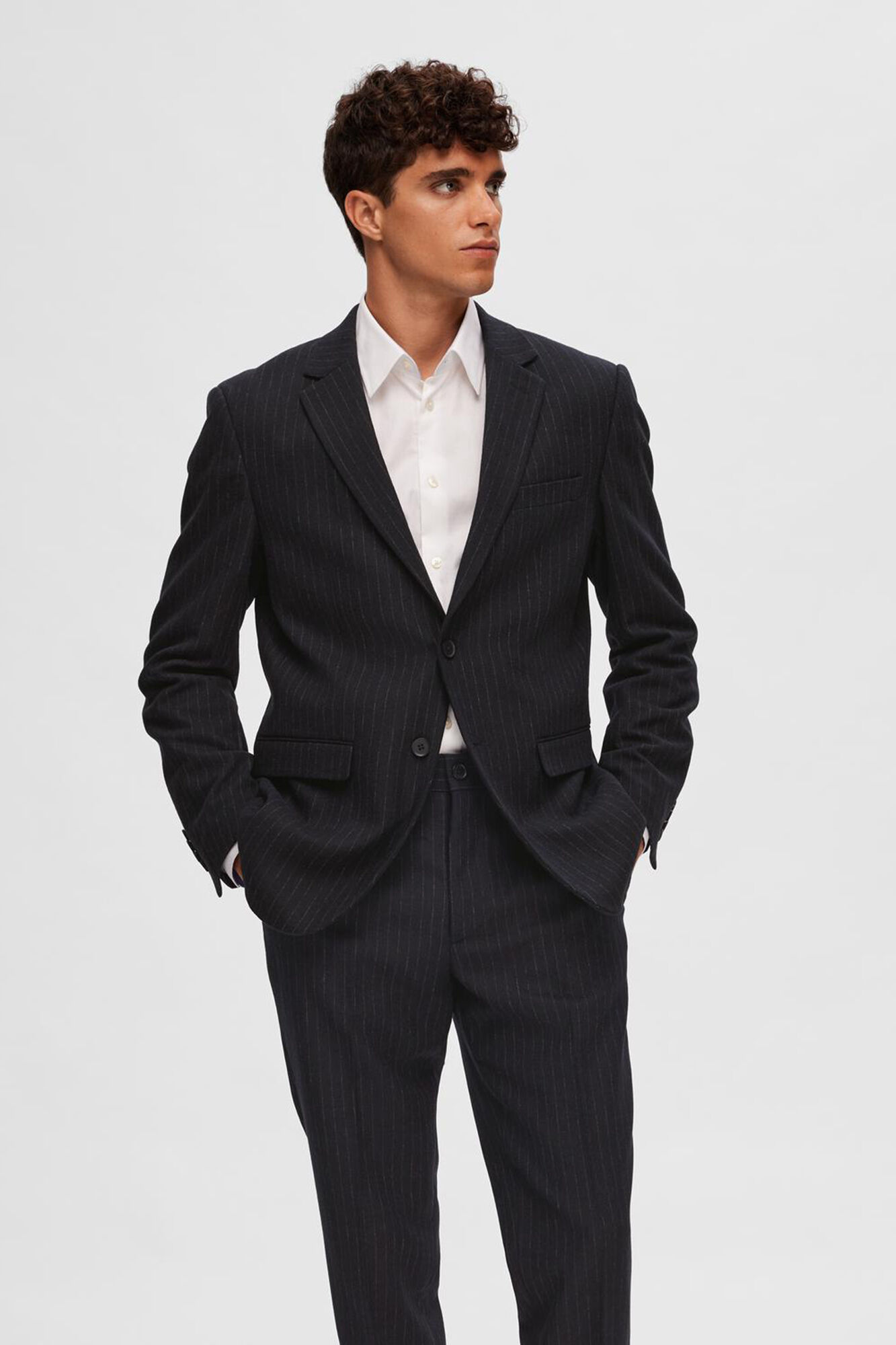 Pinstripe blazer outlet men