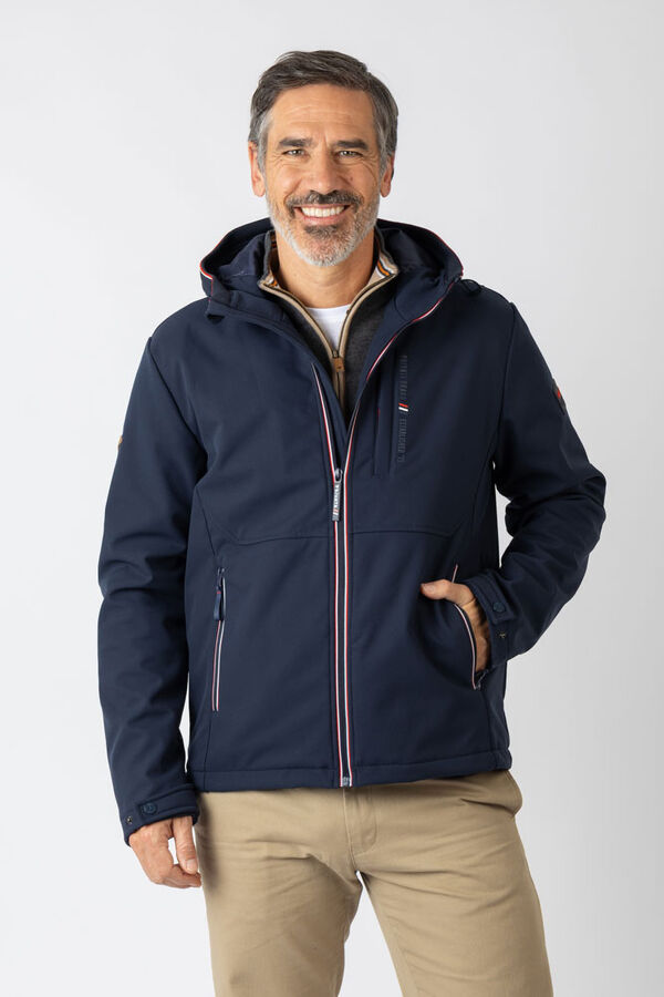 Privata Casaco softshell com capuz Azul