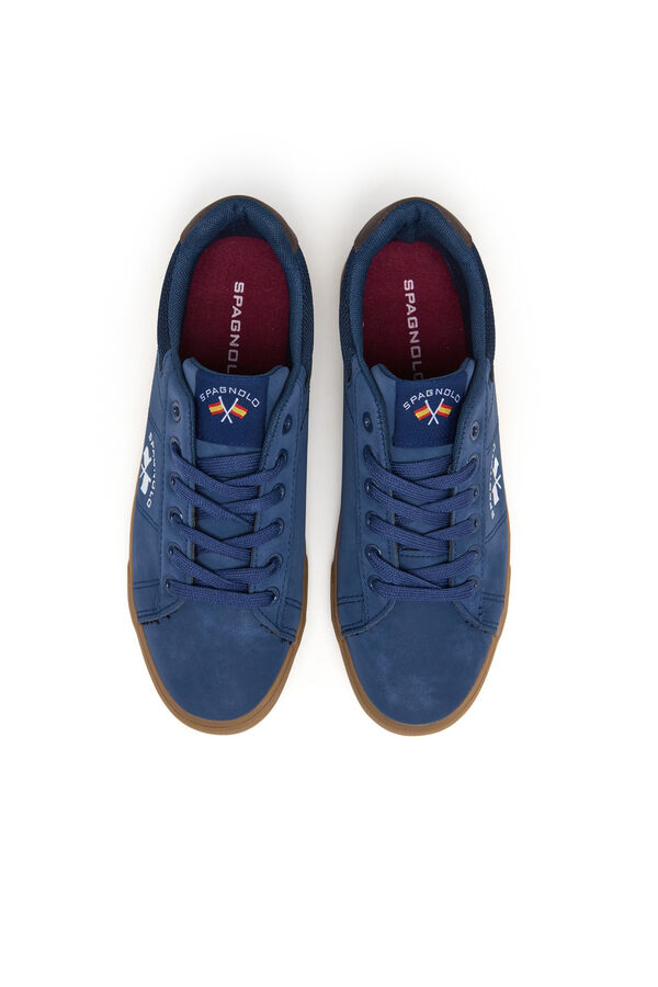 Spagnolo Men's casual tennis sneakers Blue