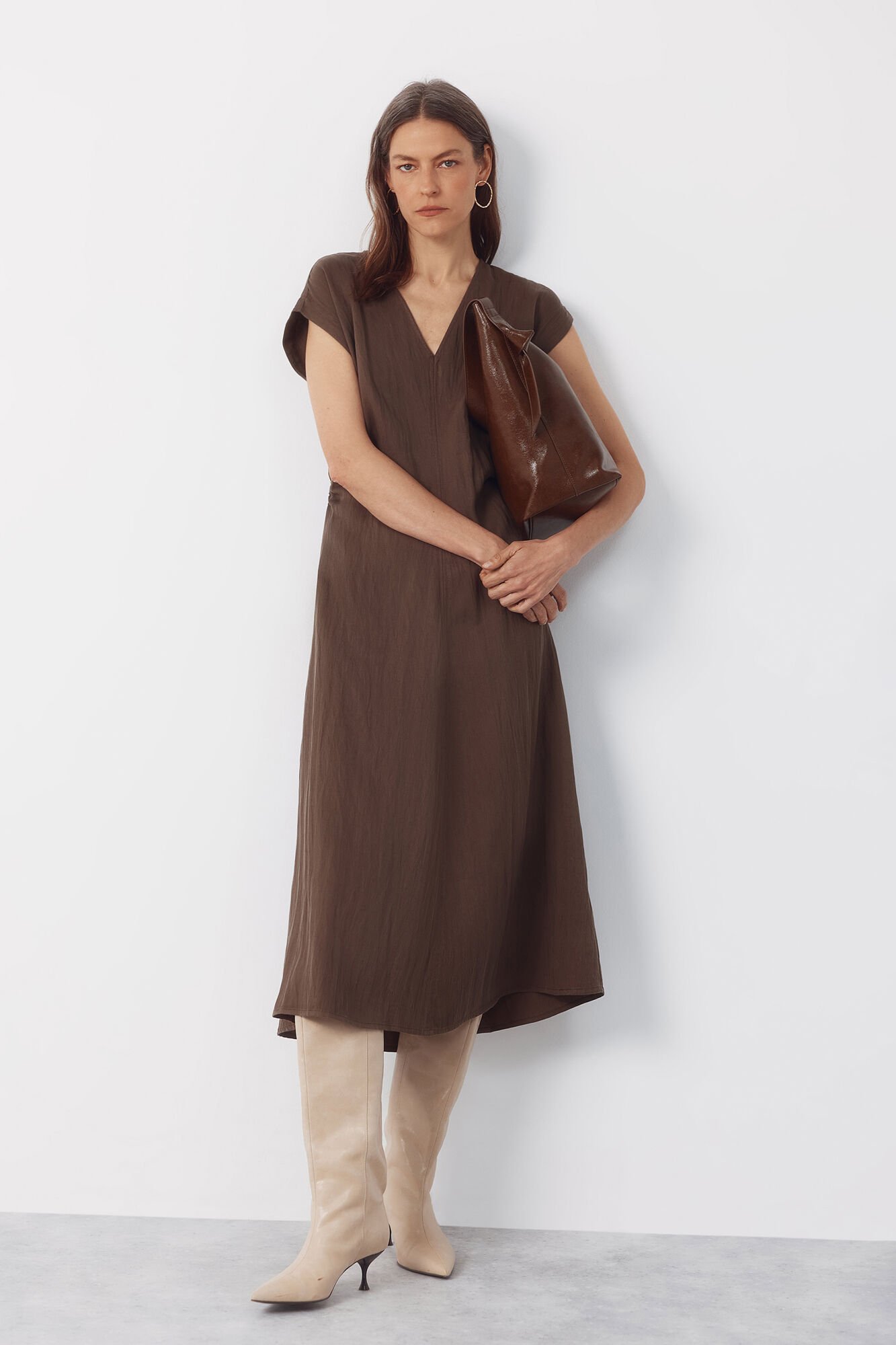 Cortefiel Ruched dress