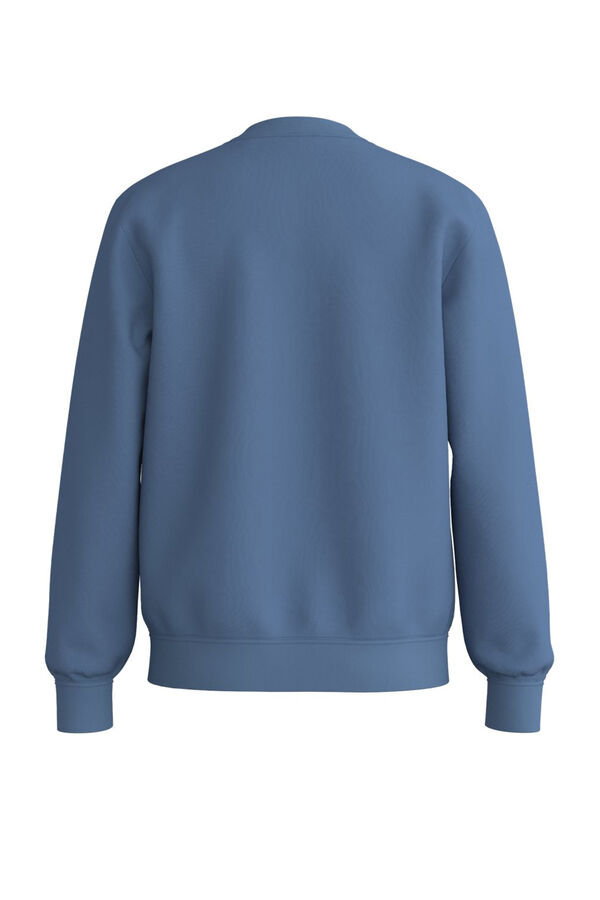 Cortefiel Round neck sweatshirt Blue
