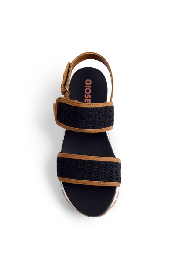 Gioseppo Crochet sports Dodoma sandals Black