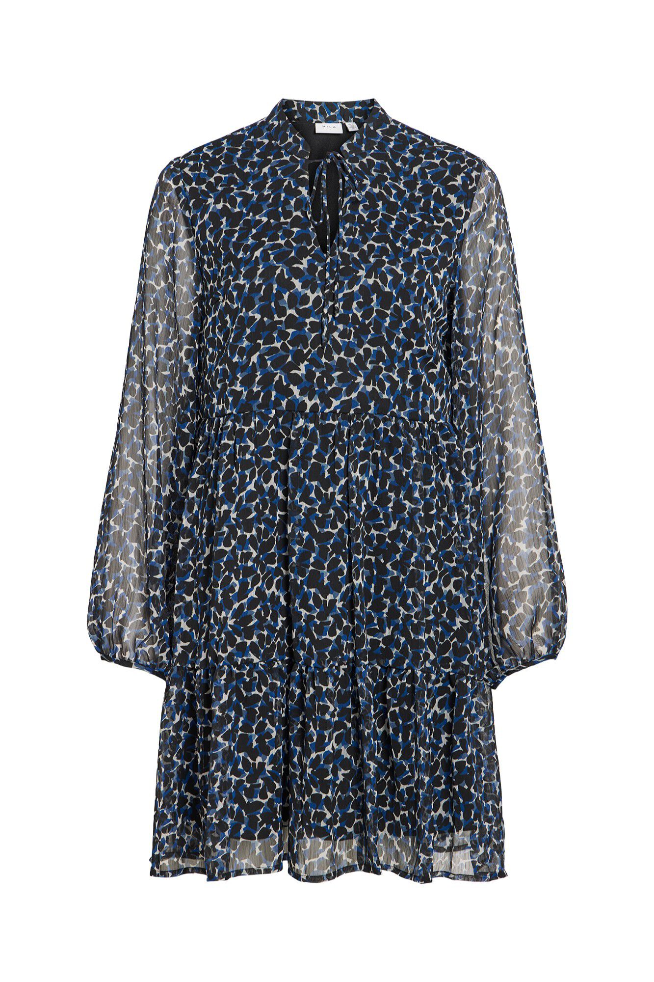 Vila Vestido curto estampado