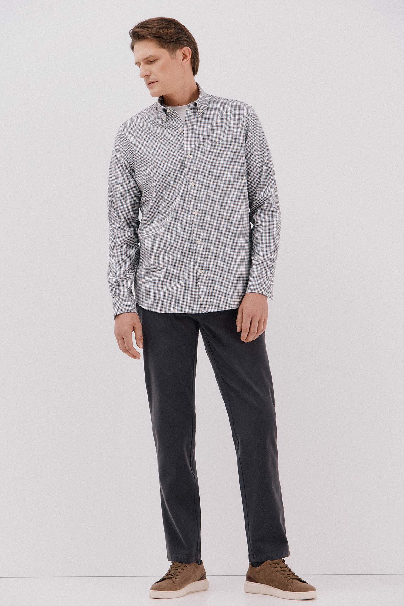 Cortefiel Checked twill shirt